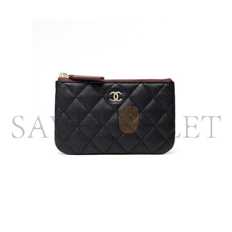 CHANEL CLASSIC MINI ZIPPED POUCH A82365 (15*9.5*1cm)